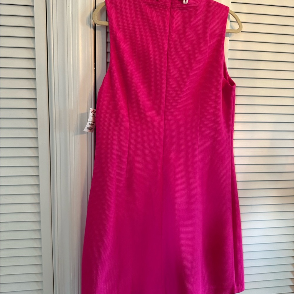 Vince Camuto Pink Sheath Dress Mock Neck Sleeveless